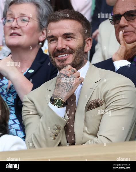 London Uk 05th July 2023 Footballer David Beckham Watches The