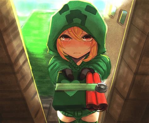 Minecraft Creeper Girl Cupa With A T Anime Do Minecraft Mobs Minecraft Minecraft Drawings