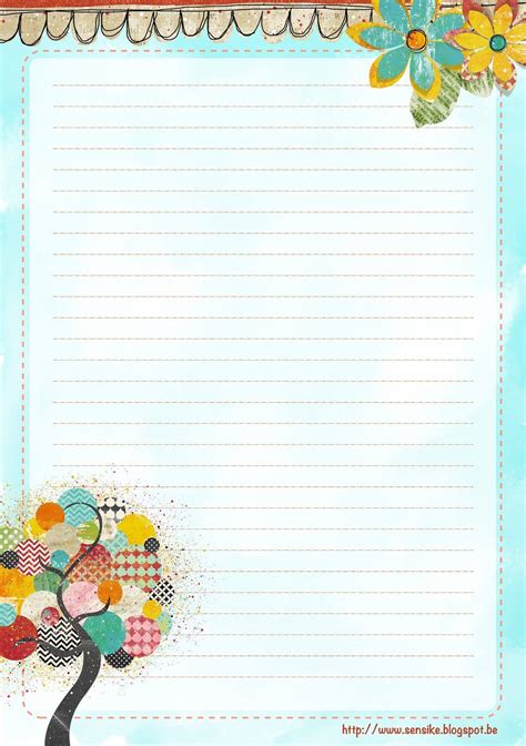 Writing Paper Printable Stationery Scrapbook Paper Crafts Writing