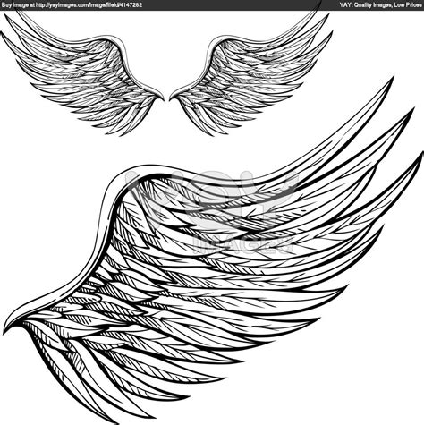 Wings Sketches Royalty Free Vector Of Cartoon Wings Scketches