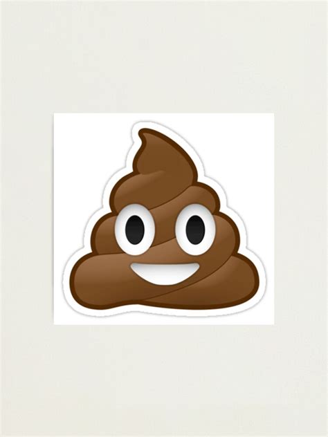 Poop Emoji Photographic Print By Dxstract Redbubble