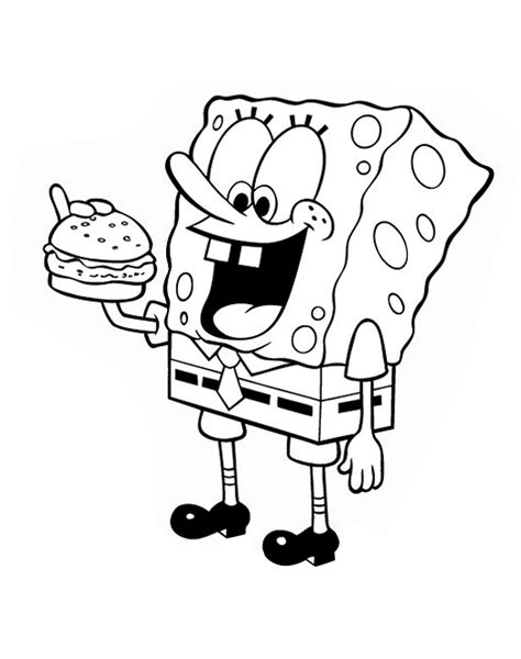 Spongebob Coloring Book Drawing For Kids To Print And Online Vlrengbr