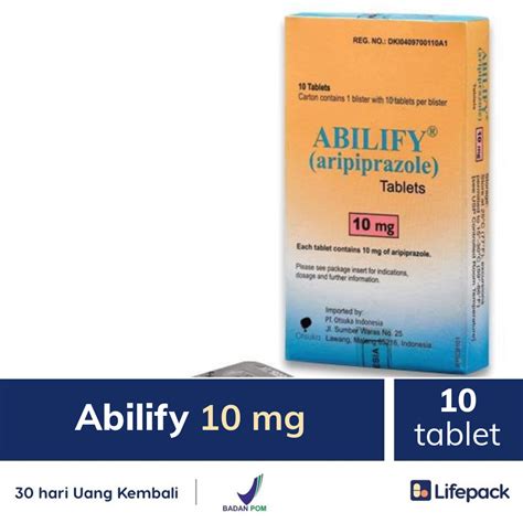 Abilify 10 Mg 10 Tablet 10mg Lifepackid