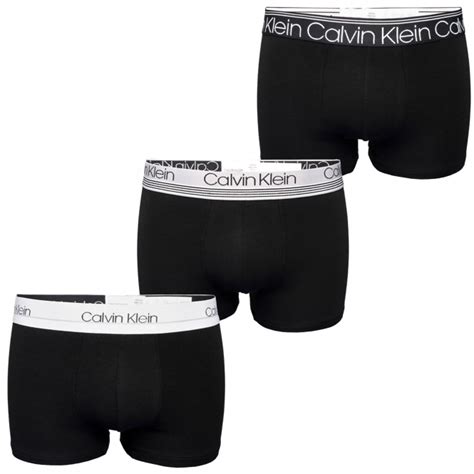 Calvin Klein 3 Pack Cotton Stretch Boxer Briefs Black 2337a T6b