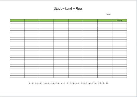 Leere Tabelle Zum Ausfüllen 4 Spalten Excel Querformat Einstellen