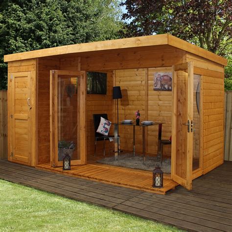 Garden Summer House With Side Shed By Mercia Mercia Garden Products