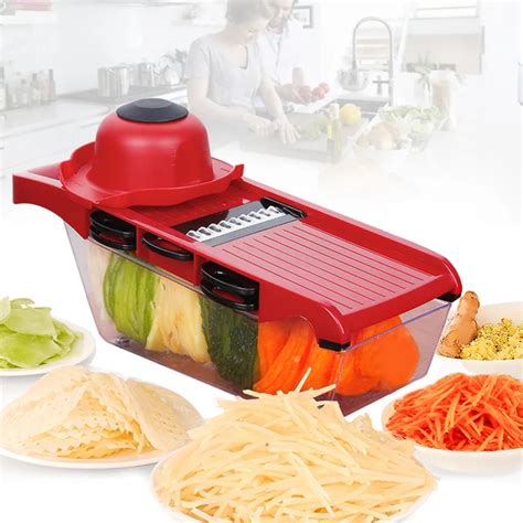 Multifunctional Manual Vegetable Cutter Slicer With 6 Blades Potato
