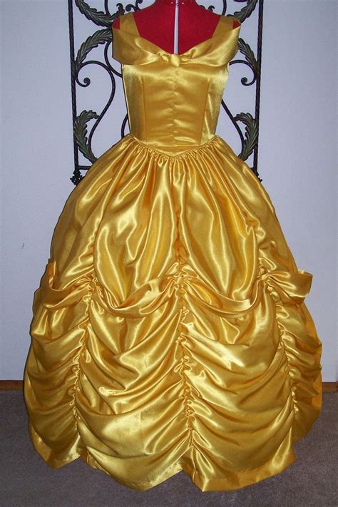 Beauty And The Beast Belle Ball Gown Dress Custom Costume Etsy Ball