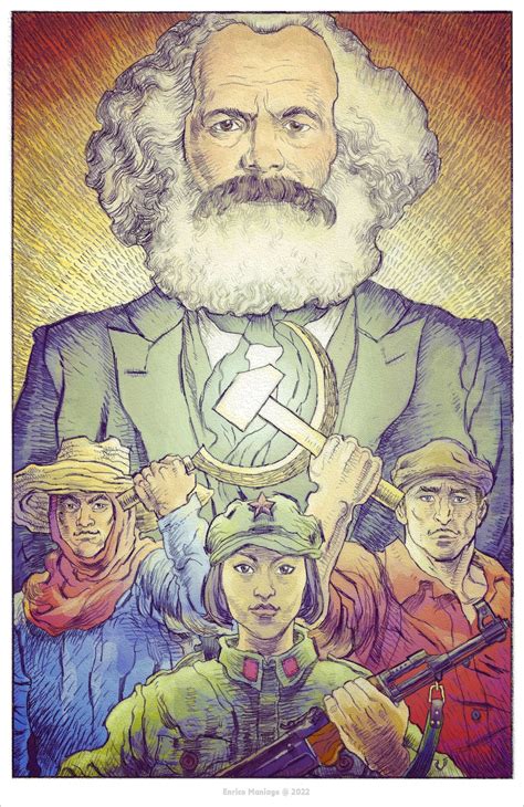 Karl Marx 200 Years Full Color Etsy