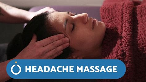 how to relieve a headache with massage youtube