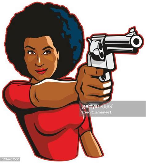 African American Woman With Gun High Res Illustrations Getty Images