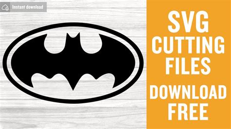 Batman Logo Svg Cut Files For Cricut Free Download Youtube
