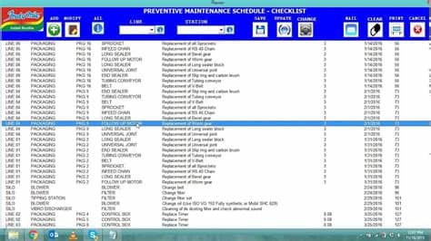 Basic purpose of presenting excel maintenance schedule format is to bring ease in your way when making a schedule for maintenance on weekly or on time maintenance enables owner of vehicle or asset to keep it in long running position and having a details and regularly updated maintenance. #1. Preventive Maintenance Schedule UI module using Excel ...