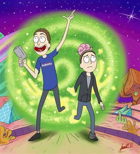 I Drew My Husband And Myself As Rick And Morty Characters Rrickandmorty