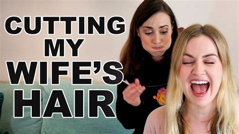 Cutting My Wifes Hair At Home Youtube