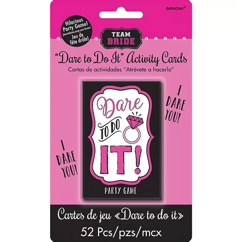 Team Bride Dare To Do It Bachelorette Party Game Party City