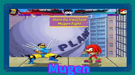 Mugen Wolverine Vs Knuckles Request Youtube