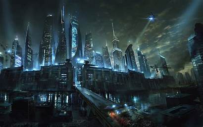 Maze Runner Cure Death Skyscrapers River Wall