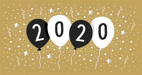 Happy New Year 2020 Vector Illustrations Royalty Free Vector Graphics