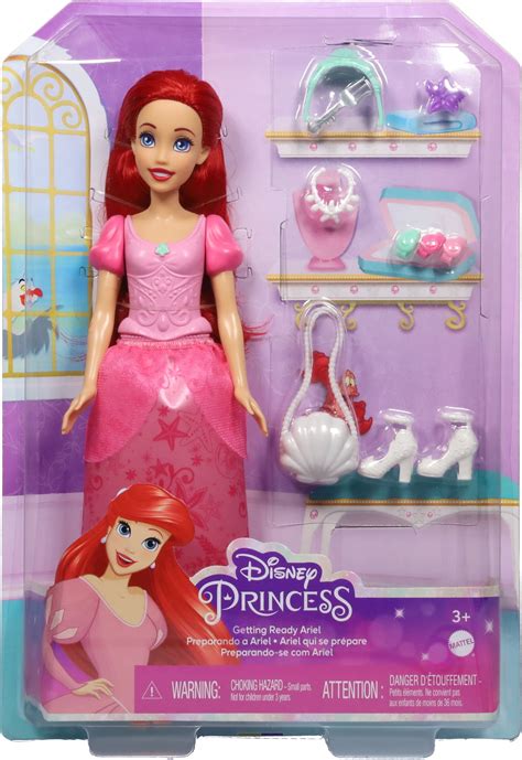 Disney Princess Ariel Doll With Shiny Clothing And Accessories