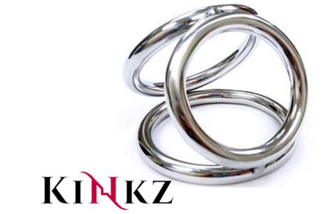 Stainless Steel Triple Cock Ring Cage Medium