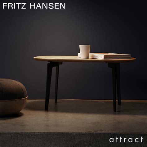 Fritz Hansen フリッツ・ハンセン Join ジョインテーブル Fh21 コーヒーテーブル 楕円形 47×76cm 無垢材 カラー