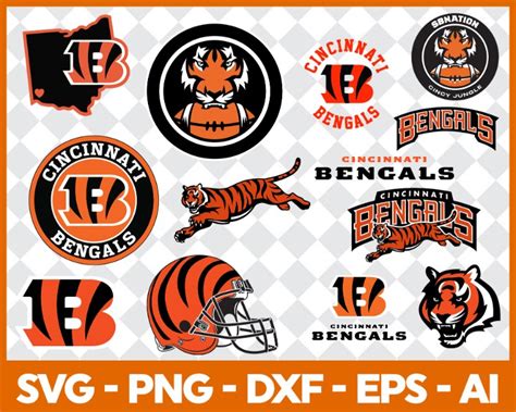 Free Cincinnati Bengals Football Svg Bundle Bengals Logo Svg