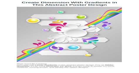 Dimension With Gradients Poster Design Docx Document