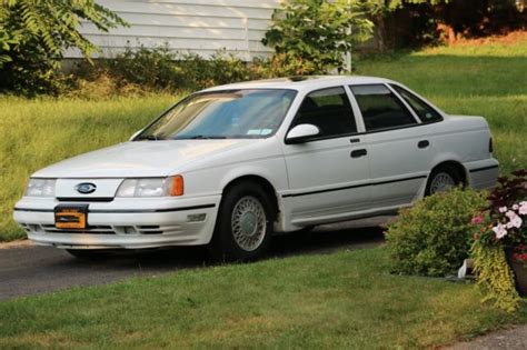 1990 Ford Taurus Sho White Blk Leather For Sale In Oneonta New
