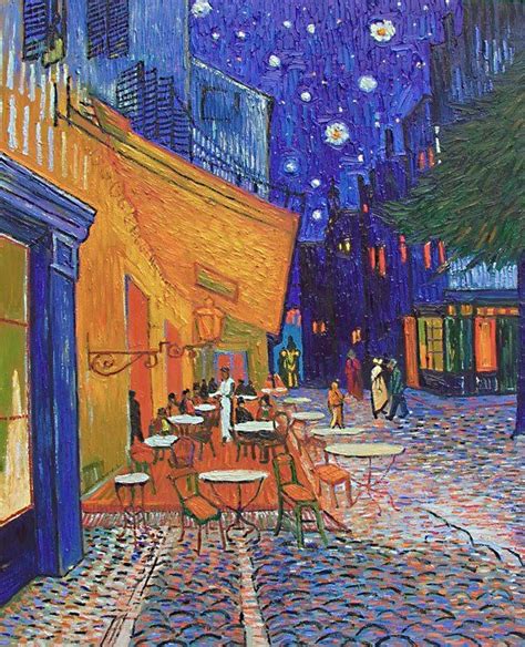 Caf Terrace At Night Oil Painting Save Buy Online Now H Nh S N