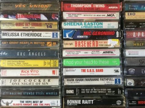 2 5 20 cassette tapes rock randb hip hop pop soundtracks 60s 70s 80s