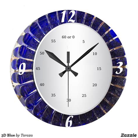 3d Blue Wall Clocks Blue Wall Clocks Wall Clock Clock