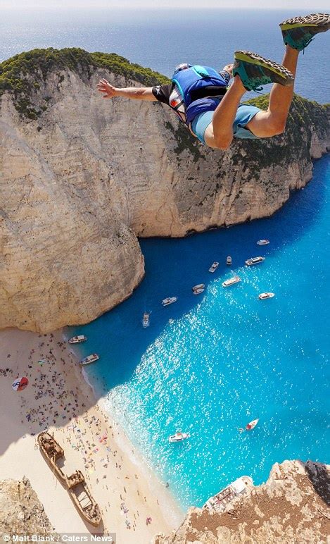 Base Jumpers Flock To Greece For A Breathtaking Dive Above