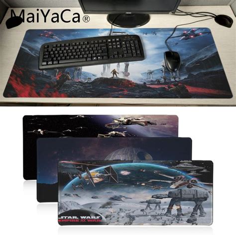 Will help to reduce hand fatigue from using a trackpad. MaiYaCa Boy Gift Pad Star Wars movies X Wing Large Mouse ...