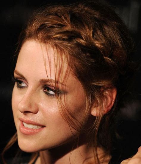 kristen stewart braided bun kristen stewart hair braided hairstyles updo hair styles