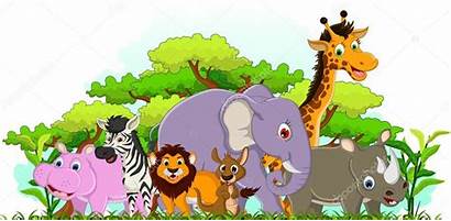 Cartoon Animal Fauna Wildlife Flora Dieren Foresta