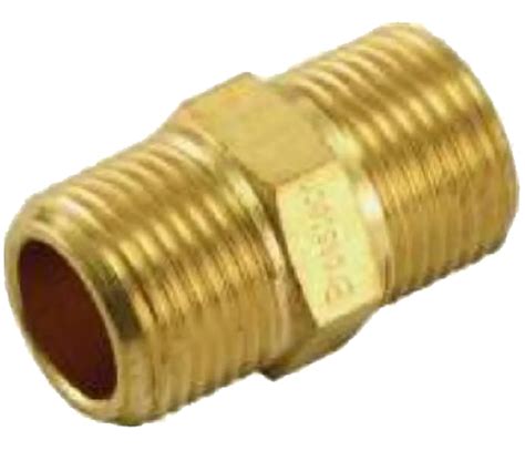 Threaded Brass Hex Nipple Thread Size Bsp Size At Rs Piece