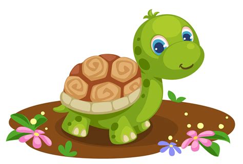 Dessin Animé Mignon De Tortue 618837 Art Vectoriel Chez Vecteezy