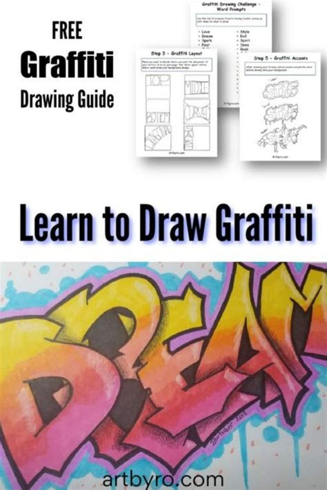 An Image Of Graffiti With The Title Learn To Draw Graffiti