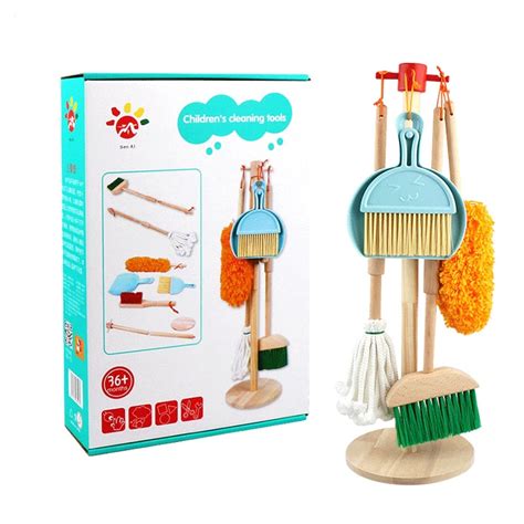 Mini Broom And Dustpan For Housekeepingwooden Handle Small Broom And