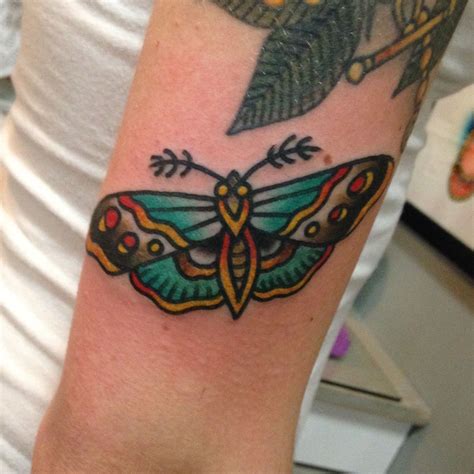Traditional Moth Tattoo By Sara Purr Traditional Moth