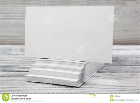 Choose from hundreds of free wood backgrounds. Blank White Business Cards On Wood Background Stock Photo ...