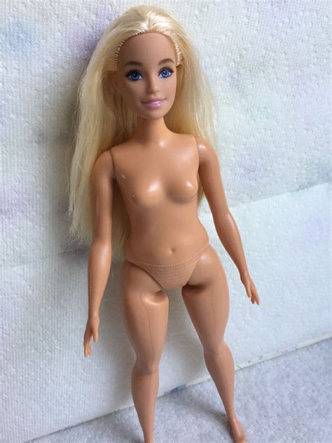 Mavin Curvy Barbie Doll Blonde Pretty Nude Fashionistas Made To Move