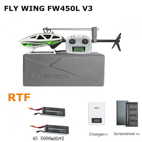 Helic Ptero Flying Wing RC RTF FW450L V3 Auto Acrob Tico Auto Invertido