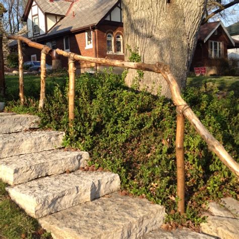 Natural Handrail Outdoor Handrail Garden Railings Cottage Outdoor