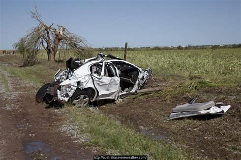 Vehicle Tossed And Destroyed In The El Reno Tornado 31st May 2013