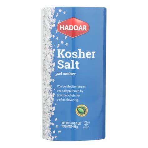 Haddar Salt Kosher Case Of 12 16 Oz 16 Oz Kroger