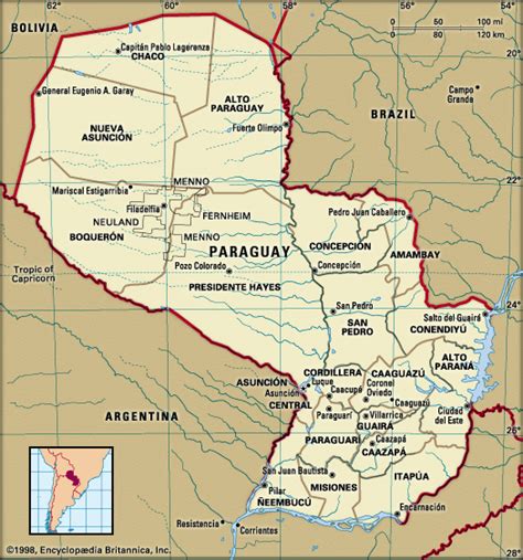 Uruguay is located in southeastern south america. Paraguay -- Britannica Online Encyclopedia