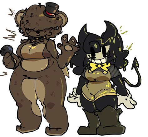 Rule 34 2girls Anthro Bendy Bendy And The Dark Revival Bendy And The Ink Machine Bendy Fem