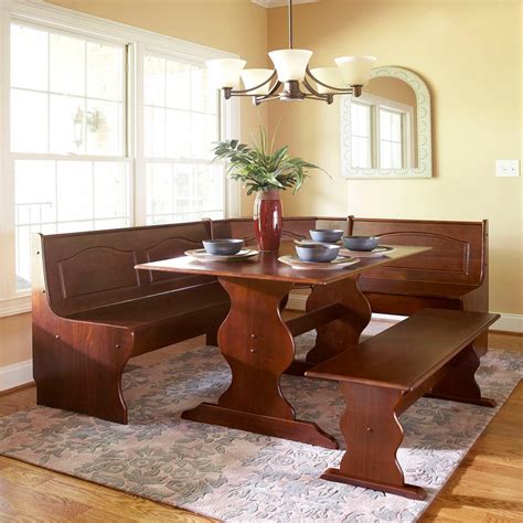 Has been added to your cart. Linon Home Decor Chelsea 3-Piece Walnut Dining Set-K90366 ...